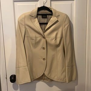 Akris Cream leather blazer